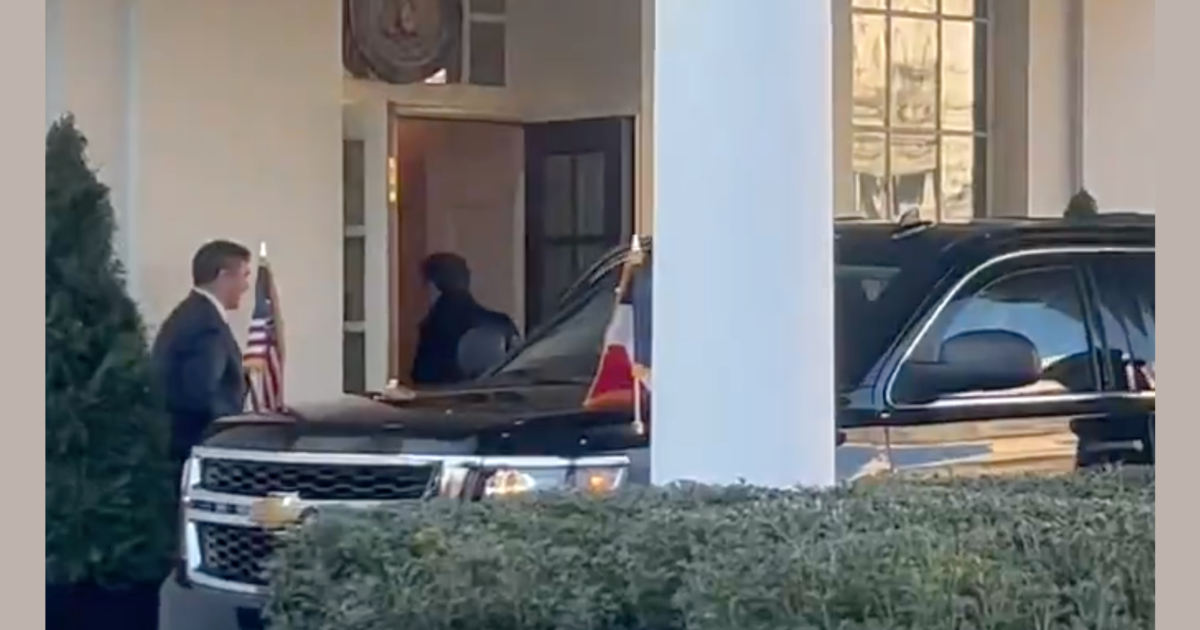 President Trump Does Not Come Out to Greet French President Macron When He Arrives at White House (Video)