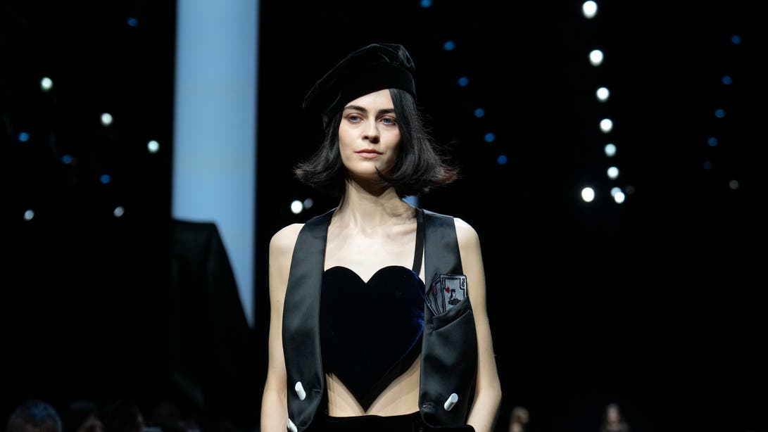 At 90, Giorgio Armani has more than a few cards up his sleeve on the runway