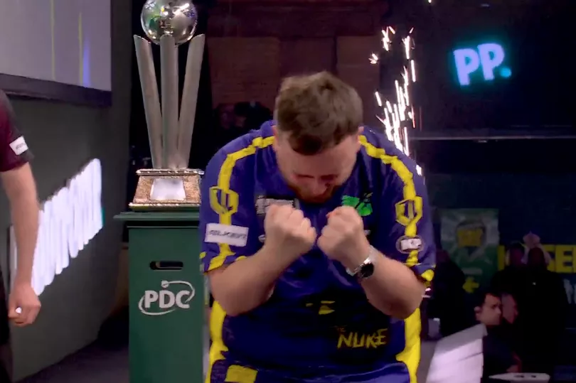 Luke Littler, 17, wins World Darts Championship with Michael van Gerwen mauling