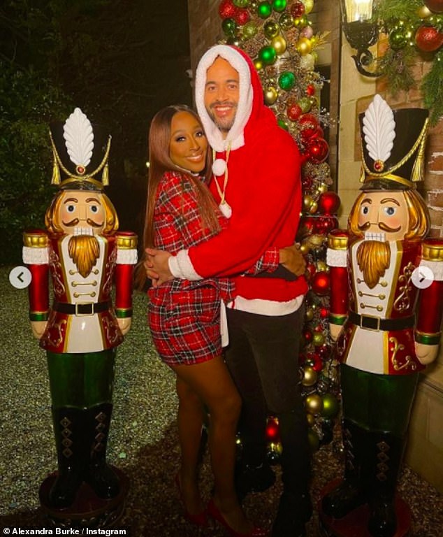 Alexandra Burke cosies up to Darren Randolph and don festive outfits