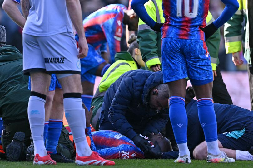 Palace star receives oxygen for 'beyond horrific' head injury after tackle
