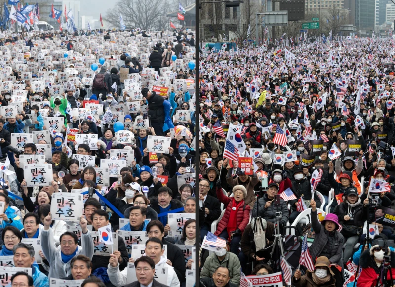 3·1절 '윤석열 탄핵' 찬반 대규모 시위 열려...정치권도 집회 가세