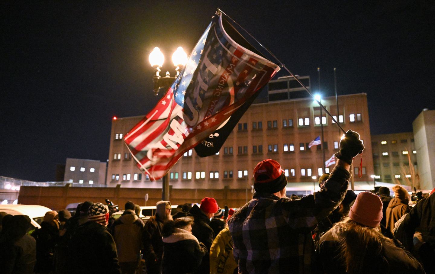 A Night Outside a DC Jail With the January 6 Insurrectionist Fan Club