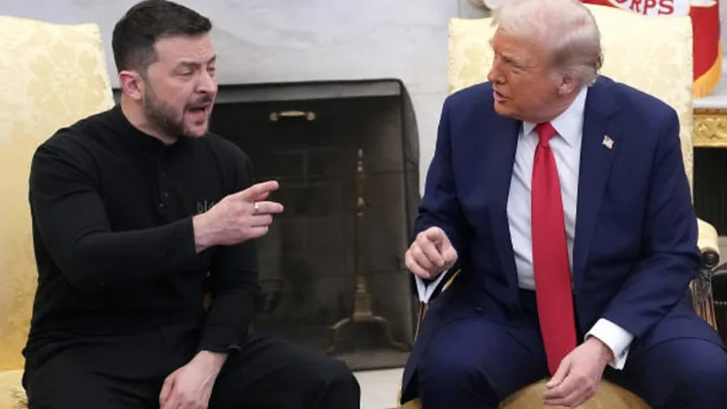 Intambara ya Ukraine: Ingene ikiyago ca Trump na Zelensky capfuye mu guterana amajambo kwamaze iminota 10