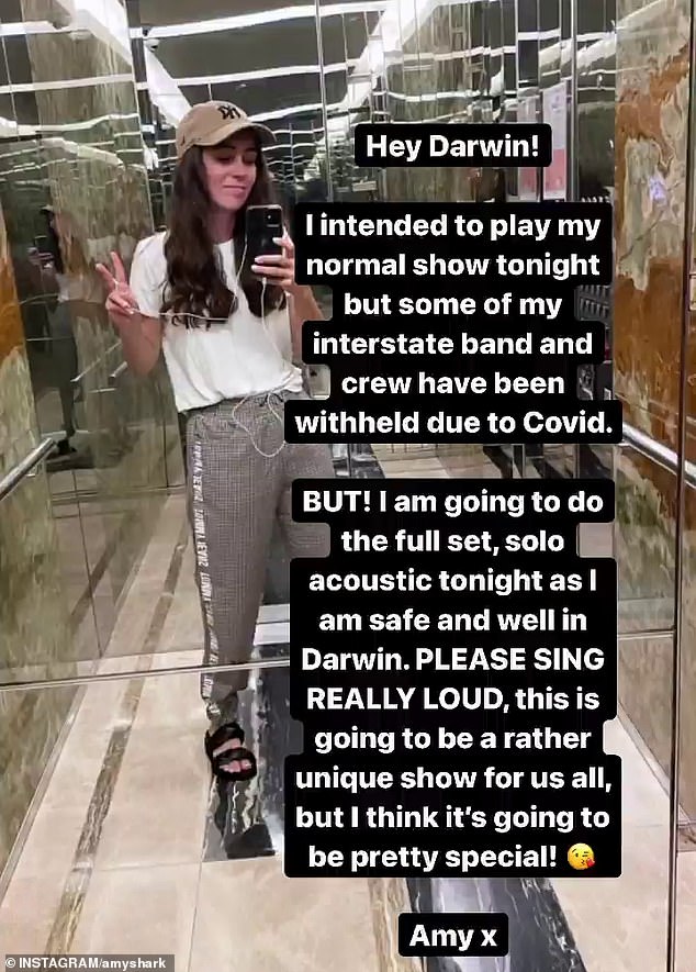 Amy Shark announces major change to New Year's Eve concert in Darwin