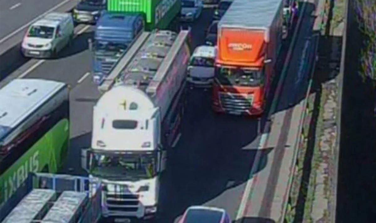 Chaos on busy motorway as 'serious multiple vehicle-collision' sparks long delay