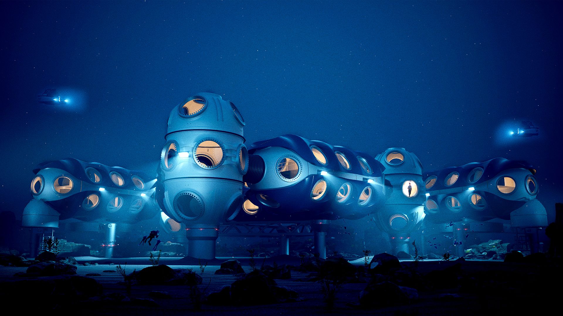 Humans could one day live on the ocean floor in these underwater pods