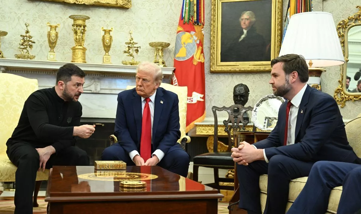Moment Trump and Zelensky have furious shouting match over Ukraine peace deal