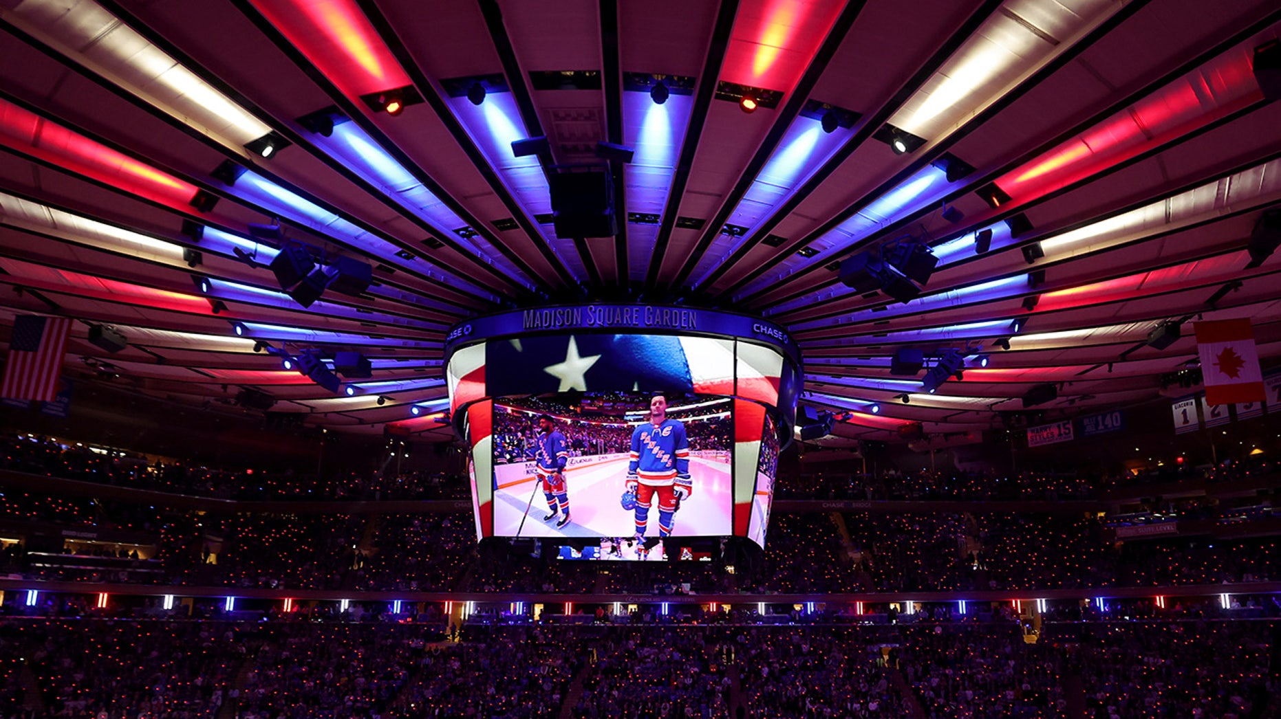 NY Rangers fans boo Canadian national anthem as Toronto Maple Leafs visit Madison Square Garden