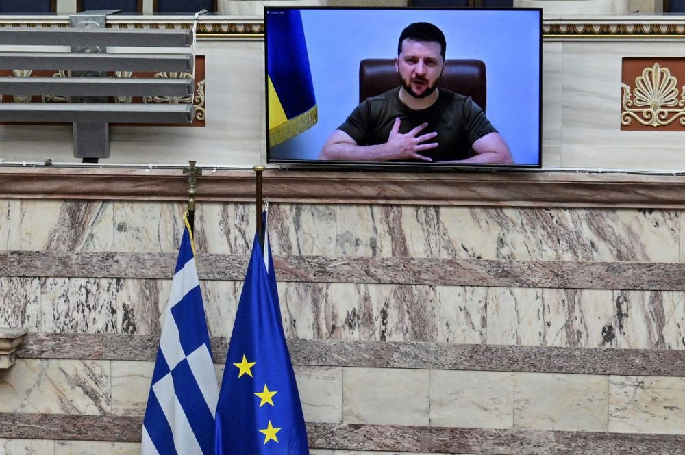 Biden appears to have found a workaround to the GOP Ukraine aid block — routing weapons via Greece