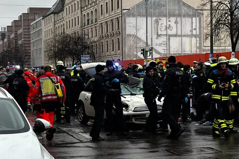 Munich horror as 20 injured including kids and one dead after car rams crowd