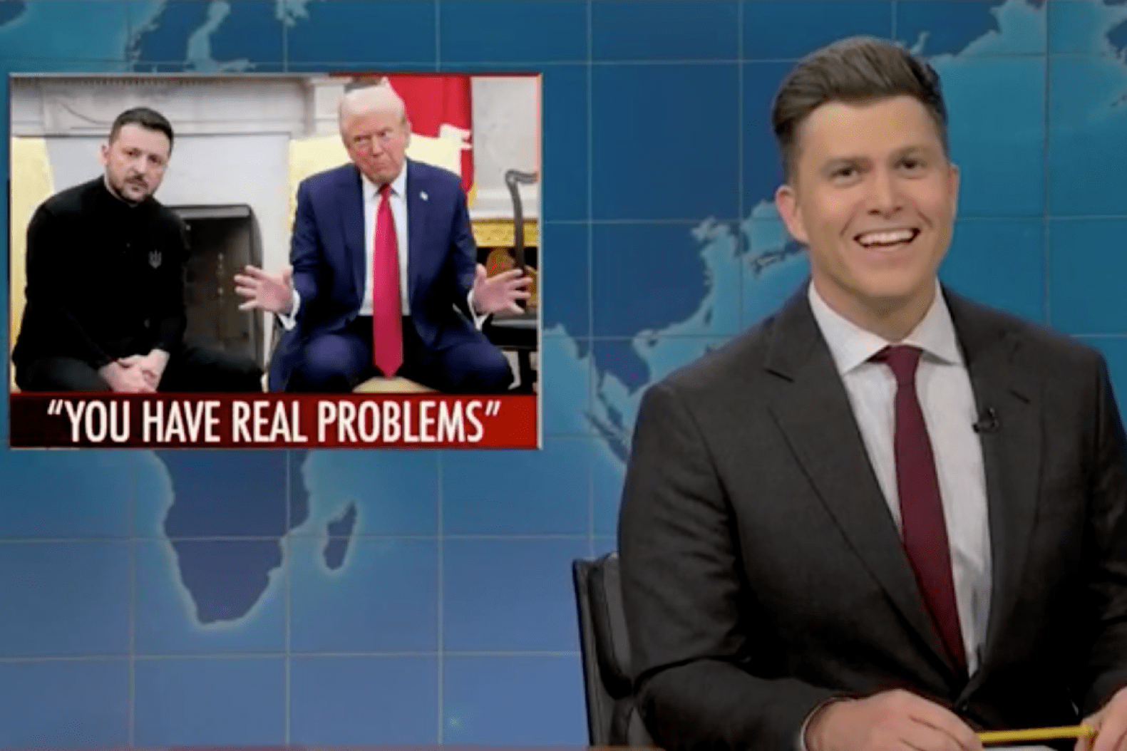 'SNL' Weekend Update Tackles Trump-Zelensky Oval Office Meeting, Elon Musk's DOGE Demands