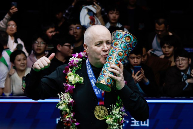 John Higgins has something to ask Ronnie O'Sullivan and Mark Williams but he can't