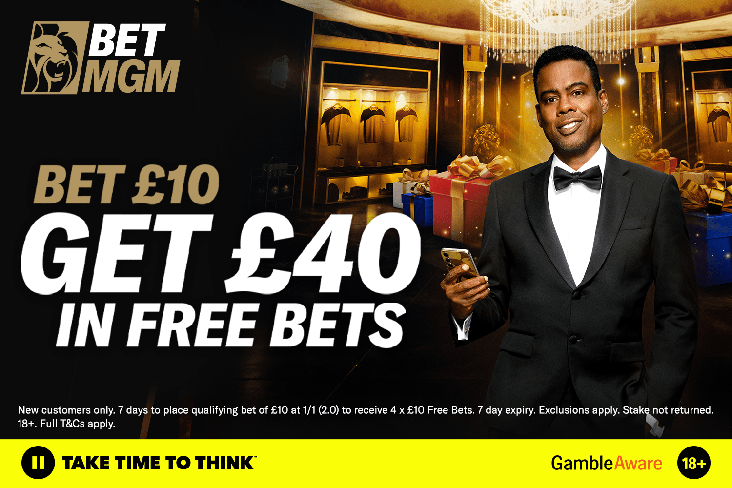 New welcome bonus: Get £40 in free bets when you stake £10 on horse racing with BetMGM...