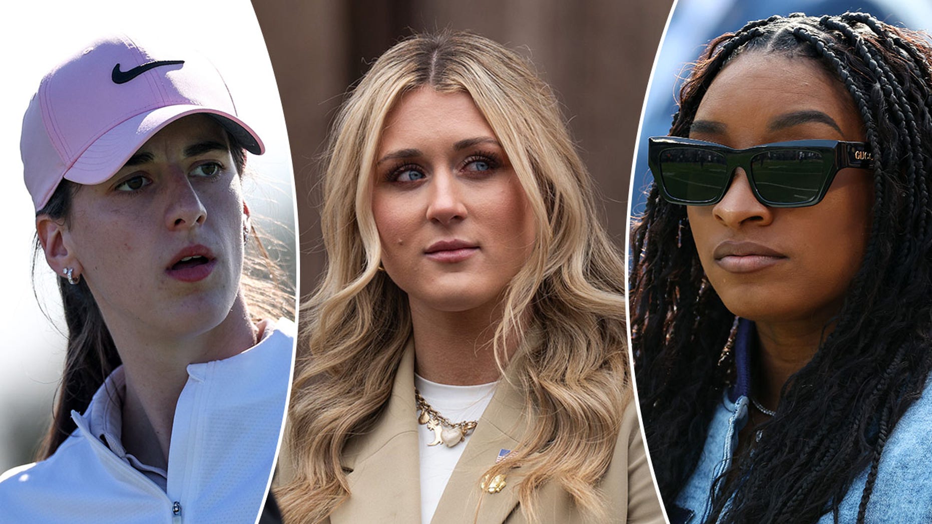 Riley Gaines calls on Caitlin Clark, Simone Biles to stand against transgender athletes in women's sports