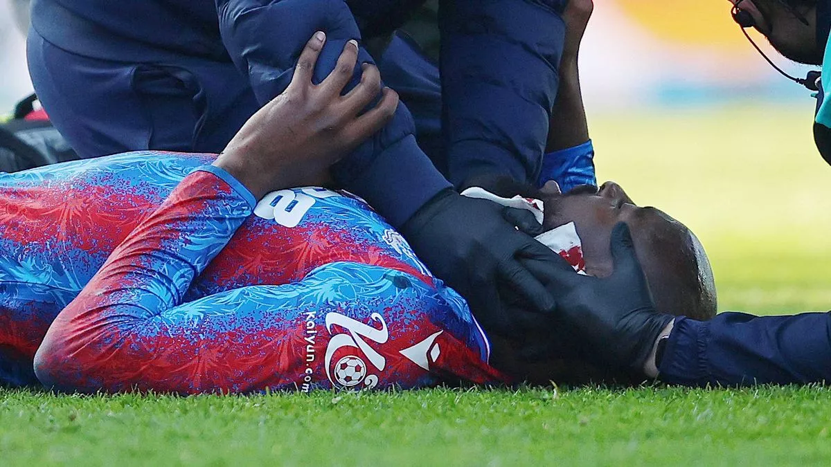 Mateta breaks silence after being rushed to hospital following horror tackle