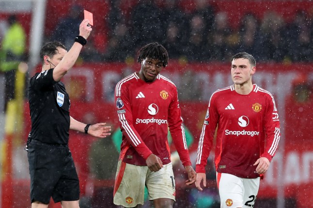The Man Utd matches Patrick Dorgu will miss through suspension after Ipswich red card