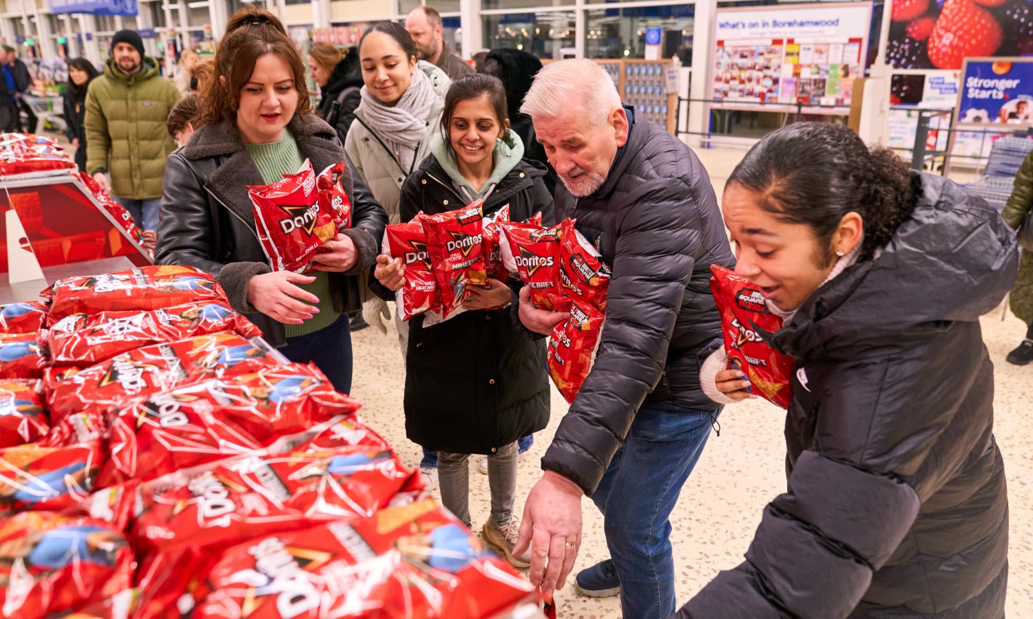 Snack fans rush to Tesco store for chance to win a free £10,000 hidden in special packs containing rare...